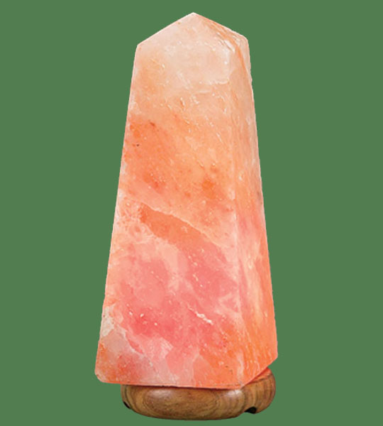 Himalayan Salt Lamp Shaped Pink Oblisk