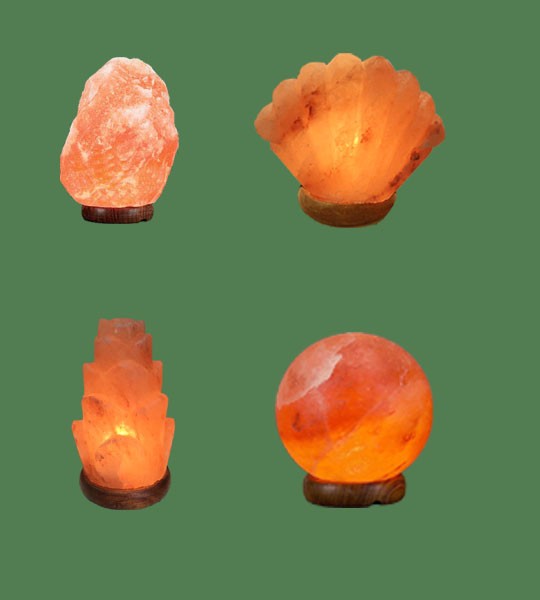 Himalayan Salt Lamps 1 Micro + 1 Seashell + 1 Flower + 1 ...